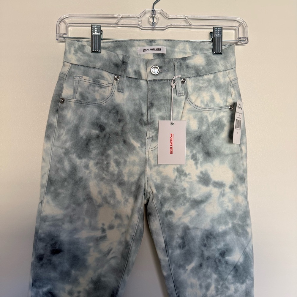 Good American Good Legs Cloud Tie Die Jeans - Picture 3 of 6